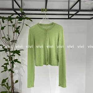 VIVI韩国代购东大门正品女装2022夏季新款气质防晒针织开衫上衣
