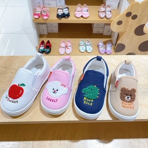 打折OZKIZ韩国童装专柜代购24春款1女童时尚百搭卡通图案布鞋L01U