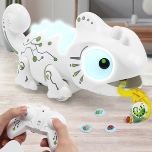 遥控变色龙玩具会动的恐龙电动男孩儿童益智动脑智力开发抖音同款