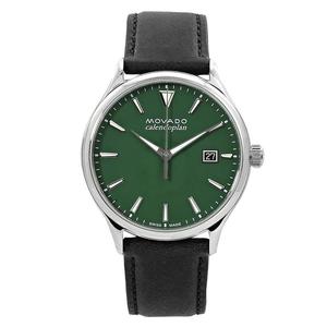 Movado摩凡陀专柜黑色皮带手表绿水鬼全球购2023新款男式瑞士腕表