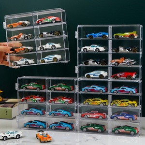 透明玩具车模型展示架多美卡小汽车TOMICA1:64多层分格陈列收纳架