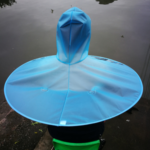 飞碟帽男士垂钓头戴式雨伞便携超轻透气帽子伞防雨折叠钓鱼帽雨衣