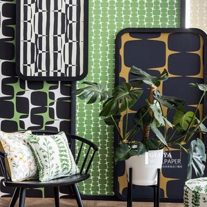 英国欧式壁纸现代简约几何图案卧室客厅电视背景墙纸环保自粘壁布
