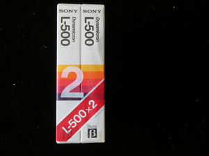 日产古董索尼SONY L-500Beta/小二分之一空白录像带 未拆封