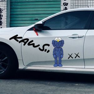 芝麻街Kaws汽车贴纸车身车门遮挡划痕创意个性潮牌涂鸦卡通大