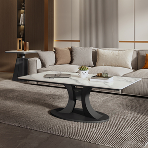 意式极简岩板长方形茶几轻奢高级感客厅家用小户型现代简约茶桌台