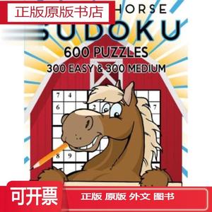 正版Happy Horse Sudoku 600 Puzzles, 300 Easy and 300 Medium: