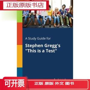 正版A Study Guide for Stephen Gregg s This is a Test 史蒂芬
