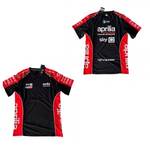 Aprilia阿普利亚车队服 F1赛车夏季摩托越野骑行速干圆领短袖T恤