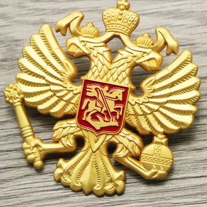 苏联俄罗斯双头鹰皇冠贵族奖章复古立体徽章胸针勋章
