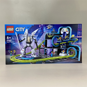 LEGO乐高城市60421机器人世界过山车游乐园儿童益智拼装积木玩具