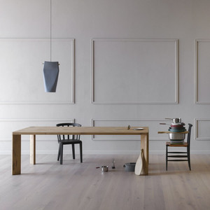 实木会议桌现代长方形办公桌简约设计师工作台时尚书桌创意餐桌