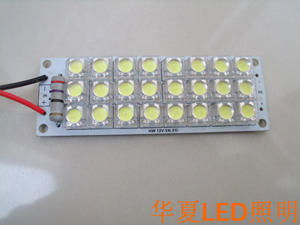 优质12v24v led灯板线路板食人鱼led节能灯阅读灯白色高亮24珠