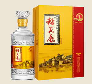 稻花香 珍品一号42度500ml*4金版礼盒包装 扫防伪得红包