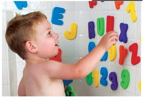 Munchkin麦肯齐36片戏水洗澡字母数字贴 宝宝洗澡玩具B.