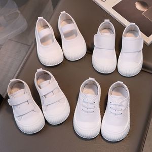 2024夏季新款儿童帆布鞋女童鞋子男童小白鞋宝宝幼儿园女孩白色鞋