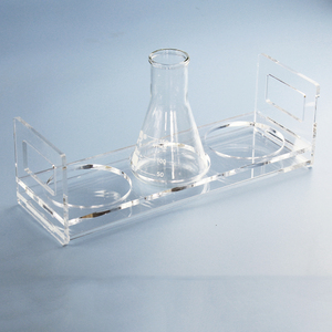 有机玻璃三角烧瓶架 亚克力锥形瓶架 50/100/150/200/250/500/1000ml 透明 可定制