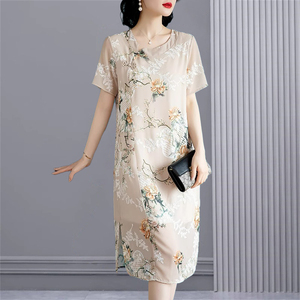 MALCENL KLON洋气短袖旗袍连衣裙，演绎不一样的夏日风情