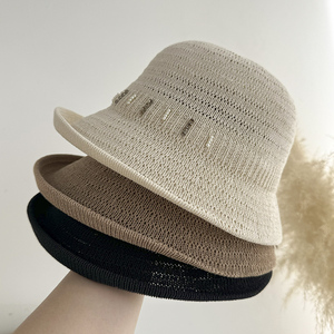 日本和纸帽子女士薄款夏季防晒帽防紫外线户外出游遮阳帽显脸小潮
