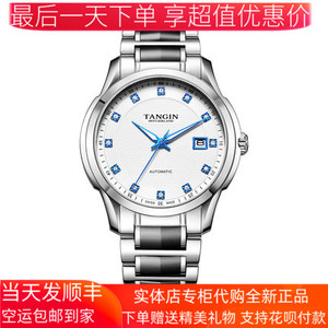tangin天珺精钢带机戒表防水女表全自动机械表女士手表8011