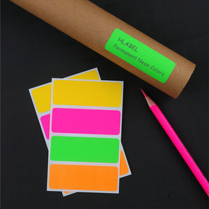 HLABEL米标 手写彩色荧光不干胶自粘性标签标记标识贴纸 口取纸