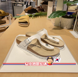 代购正品Birkenstock勃肯拖鞋博肯软木人字拖运动凉拖女外穿夏新