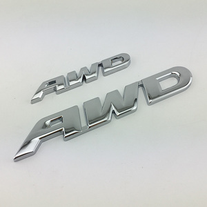 新老款CRV歌诗图缤智XRV车标 AWD四驱标後尾箱车标贴字母标志金属