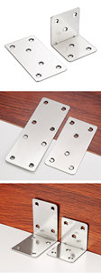 加厚角码角铁木板桌椅衣柜固定连接件90度直角铁片层板托L型直片