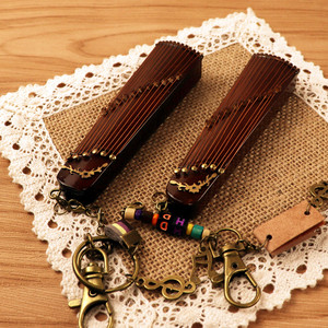 刻字定制木质古筝琵琶竹笛古琴钥匙扣包包挂件情侣男女创意礼物