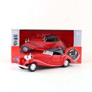 包邮威利1936奔驰500K合金古典老爷车汽车模型1:36儿童回力玩具