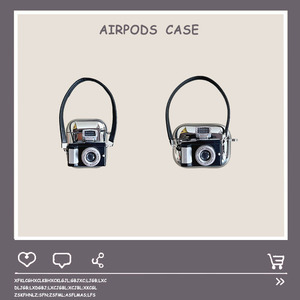 立体摄像机闪光灯电镀款适用苹果Airpodspro2耳机壳airpods3代保护套软壳airpods1/2代无线蓝牙耳机保护壳