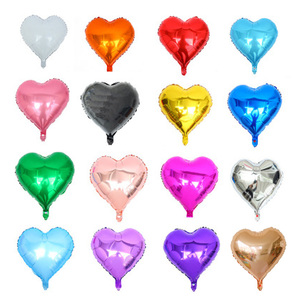 520情人节心形铝膜气球5寸10寸18寸24寸爱心情人节结婚房装饰生日