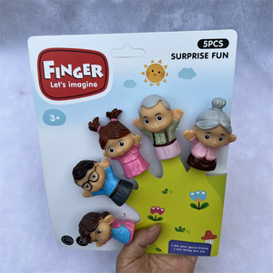 美国儿童手指偶卡通一家人婴儿宝过家家亲子幼儿园讲故事手偶道具