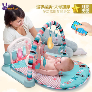 顽兔脚踏钢琴婴儿健身架器新生儿宝宝音乐游戏毯早教玩具包邮
