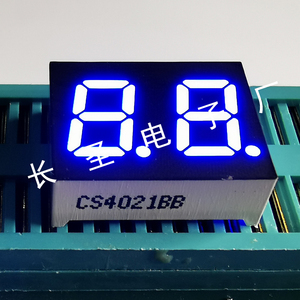 数码管led0.4寸蓝色2位数码管定制CS4021AB两位蓝光显示屏4201BB