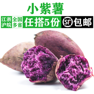 小紫薯500g 新鲜现挖迷你小紫薯地瓜紫芋头山芋宝宝辅食农家蔬菜