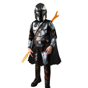 男孩万圣节角色扮演服装科幻电影星战曼达洛赏金猎人盔甲cos服