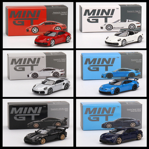 MINI GT 1:64 保时捷Porsche 911/GT2/GT3/Targe/Taycan 汽车模型