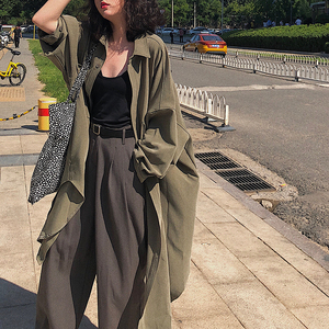 宽松中长款长袖衬衫外套女夏季薄款设计感韩版慵懒风气质防晒衣潮