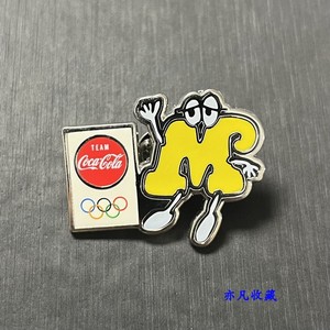 2020年Tokyo日本东京奥运会 可口可乐 卡通造型 徽章 可乐 徽章 M