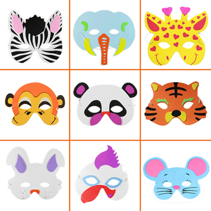 六一节幼儿园儿童动物头饰表演道具小猴小鸡小猫卡通头套面具装扮