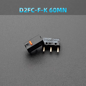 欧姆龙鼠标微动开关D2FC-F-K 60MN适用20M赛睿罗技G502 G102 G903