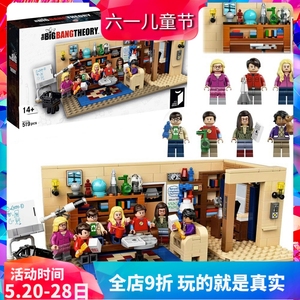中国积木创意系列美剧生活大爆炸21302儿童益智拼装玩具建筑模型