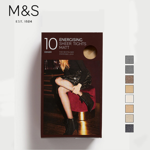 英国M&S马莎女士10D超薄哑光美腿袜头加强耐穿丝袜连裤袜打底袜