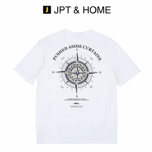JPTHOME23夏轻尚系列男士合体版型几何图案印花短袖圆领T恤