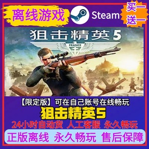狙击精英5 steam离线中文电脑游戏 PC正版全DLC单机离线经典