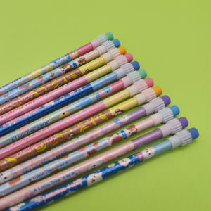 小树苗小学生铅笔文具用品HB环保安全可爱带橡皮擦头儿童幼儿包邮