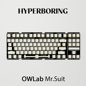 OWLab Mr.Suit 80客制化机械键盘配件 PC FR4定位板 钢板卫星轴