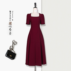 红色连衣裙女法式赫本小红裙订婚礼服高级感日常可穿显瘦长裙春夏