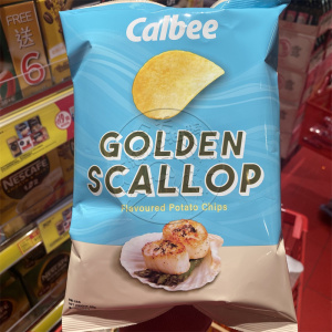 香港代购 进口港版calbee卡乐比黄金帆立贝味薯片68g